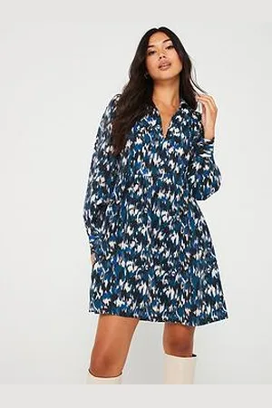 JDY Printed V Neck Mini Dress