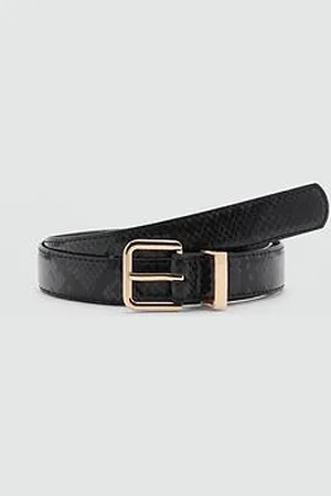 MANGO Snake-Effect Belt
