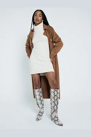 River Island High Neck Jumper Dress