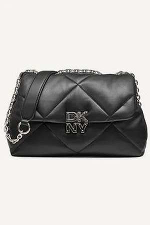 DKNY Quilted Flap Crossbody Bag - /Gold