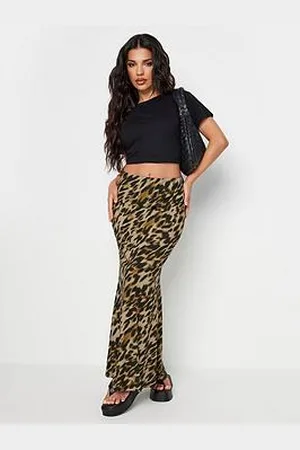 PixieGirl Petite Leopard Maxi Skirt