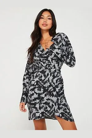 JDY Printed Mini Wrap Dress