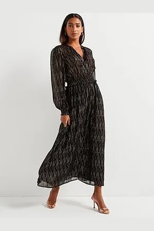 Very Lurex Midi Dress - Black