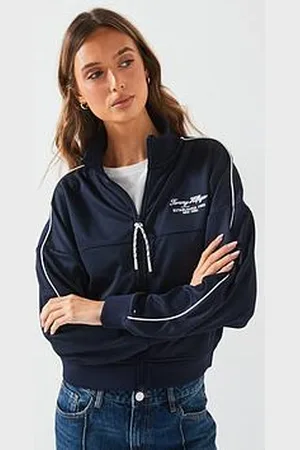 Tommy Hilfiger Script Logo Zip Through Hoodie