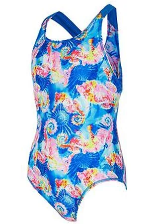 Zoggs Aqua Pony Flyback Girls Swimsuit