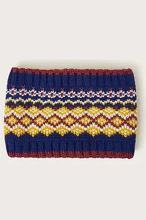 Monsoon Girls Fair Isle Knitted Snood