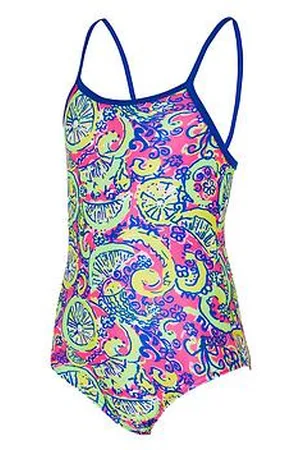 Zoggs Citrus Print Classicback Girls Swimsuit