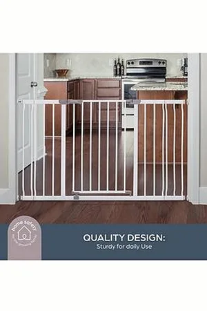 Dream Baby Ava Wide Gate With 1 X 9Cm And 1 X 18Cm Extension
