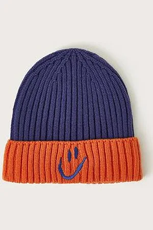 Monsoon Boys Happy Colour Block Rib Beanie
