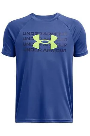 Under Armour Boys Training Tech Wordmark Logo T-Shirt