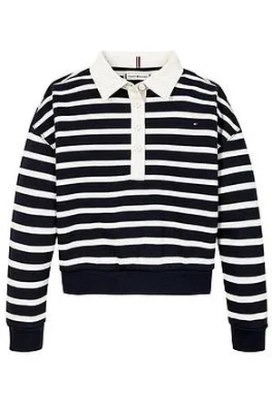 Tommy Hilfiger Girls Stripe Polo Sweatshirt