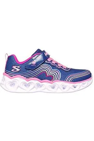 Skechers Girls Retro Hearts Lighted Trainer