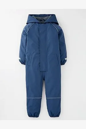 Very Boys Fleece Lined Puddlesuit - Blue