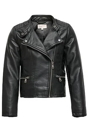 ONLY Girls Freya Faux Leather Biker Jacket