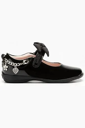 Lelli Kelly Alicia Bracelet Removeable Bow Patent School Shoe