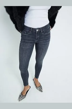 River Island Midi Rise Skinny Sculpt Jean - Dark