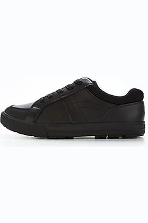 Very Boys Leather Lace Up School Trainers