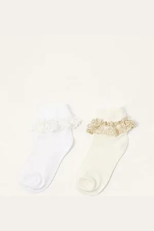 Monsoon Baby Girls 2 Pack Socks