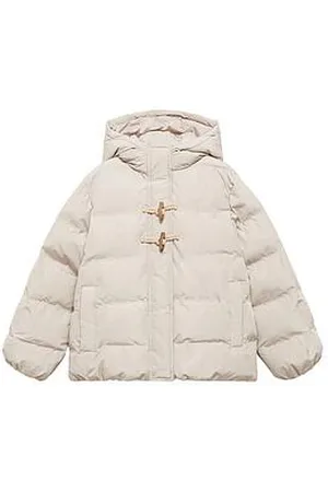 MANGO Girls Toggle Detail Padded Coat