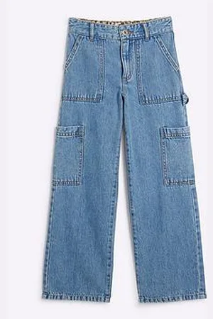 River Island Older Girl Carpenter Straight Jeans