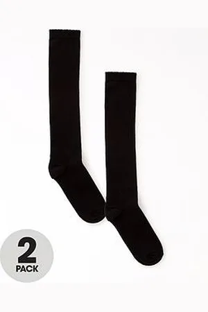 Everyday Basic Girls 2 Pack Over The Knee Socks