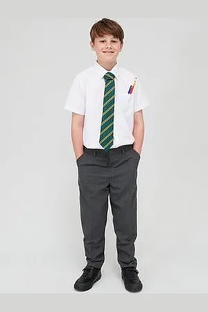 Very Boys 2 Pack Plus Size Regular Leg School Trousers