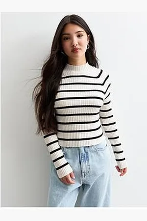 New Look Girls Ribbed Striped Jumper