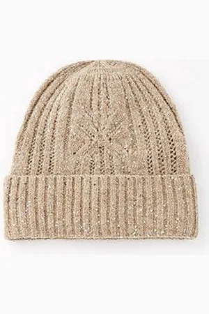 Pieces® Sequin Knitted Beanie