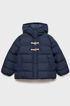 MANGO Girls Toggle Detail Padded Coat