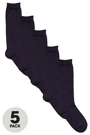 Everyday Basic 5 Pack Girls Knee High Socks