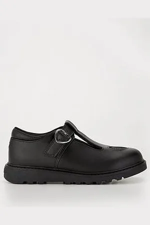 Very New Younger Girls Leather Heart Tbar Shoe