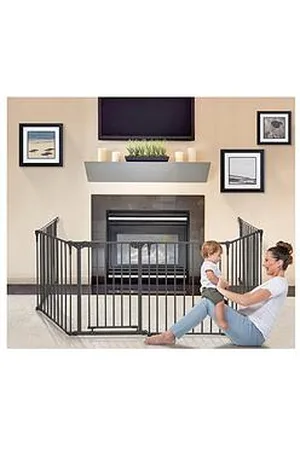 Dream Baby Royale Converta 3-In-1 Metal Playpen/ Fire Barrier - Charcoal
