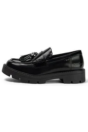 Kickers Youth Kori Tassle Leather Loafer School Shoe