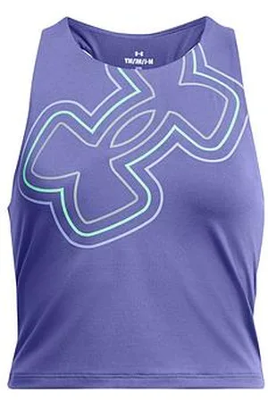 Under Armour Junior Girls Motion Branded Crop Tank -