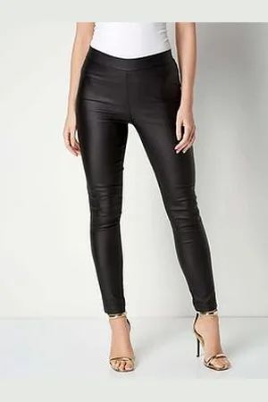 Roman Faux Leather Pull On Trousers