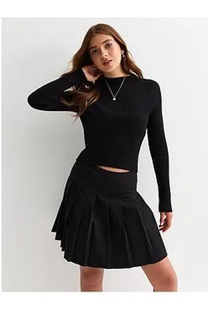 New Look Girls Slash Neck Ribbed Jumper