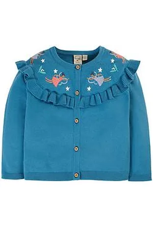 Frugi Girls Romi Ruffle Cardigan