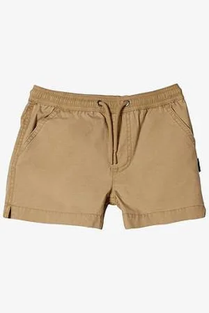 Quiksilver Boys Taxer Elasticated Waist Walk Shorts - Khaki