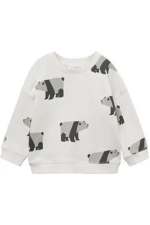 MANGO Younger Boys Bear Print Sweat