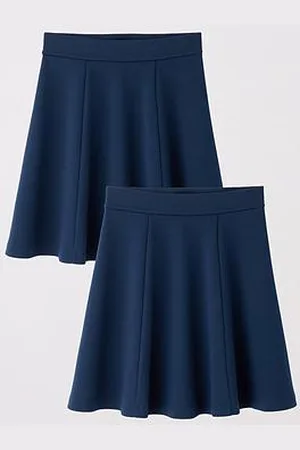 Everyday Basic Girls 2 Pack Jersey Skater Skirts