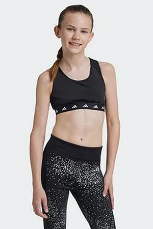 adidas Junior Girls Training Power Tech Fit Bra - Black