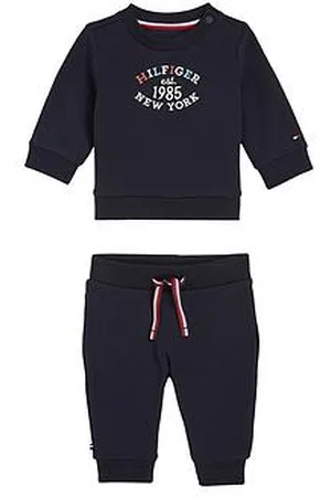 Tommy Hilfiger Baby Boys Monotype Oval 2 Piece Sweat Set