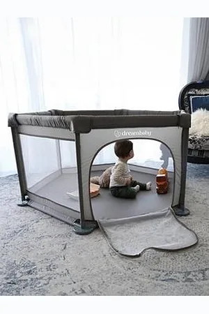 Dream Baby Explore Fabric Playpen - Taupe