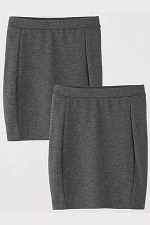 Everyday Basic Girls 2 Pack Jersey Tube Skirt
