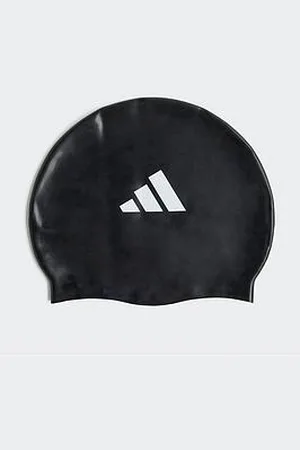 adidas Unisex Kids Swimming 3 Stripe Cap - Black