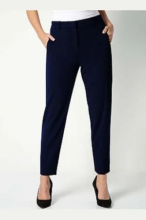 Roman Straight Leg Stretch Cropped Trousers