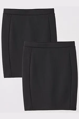 Everyday Basic Girls 2 Pack Jersey School Tube Skirts