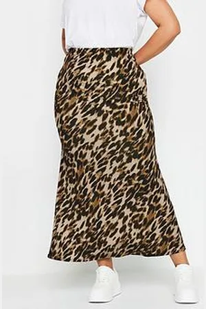 Yours Curve Leopard Maxi Skirt