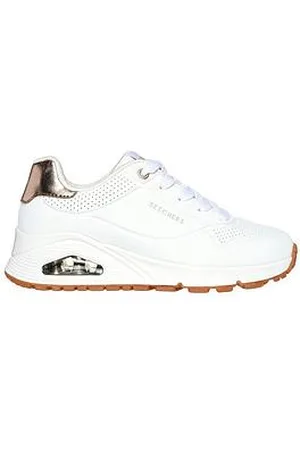 Skechers Girls Uno Gen1 Shimmer Away Memory Foam Trainer