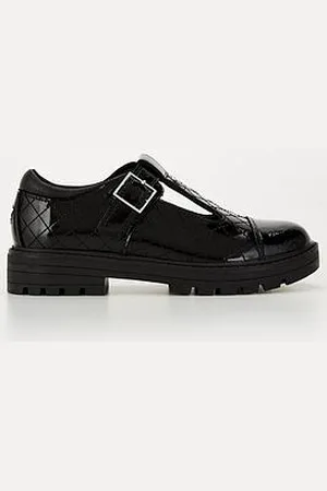 Very New Younger Girls Quilted Patent Leather Tbar School Shoe
